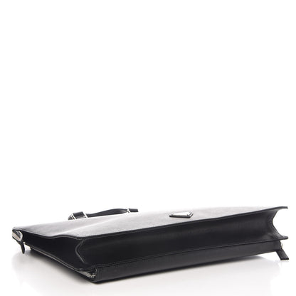 Prada Saffiano Travel Briefcase Black 7 of 16