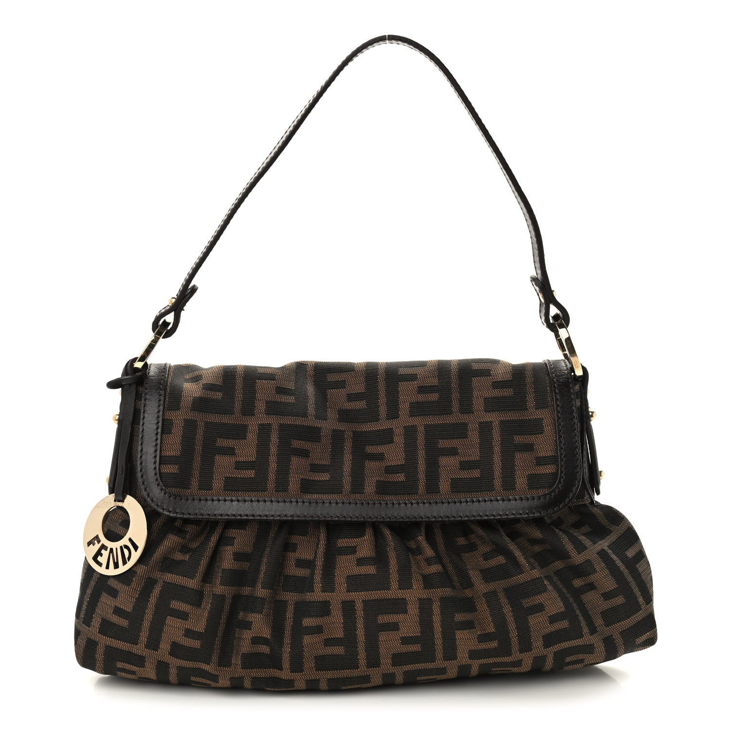 Fendi Zucca Small Chef Shoulder Bag Tobacco 1 of 10