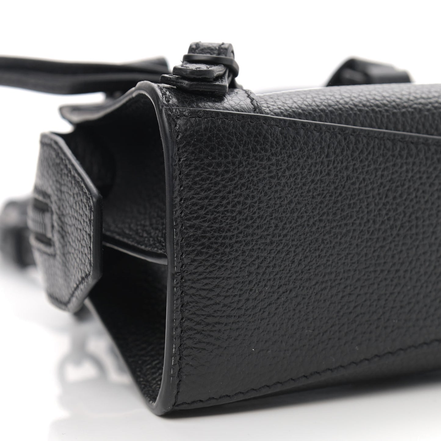 Grained Calfskin Neo Classic Black Hardware Nano City Crossbody Black