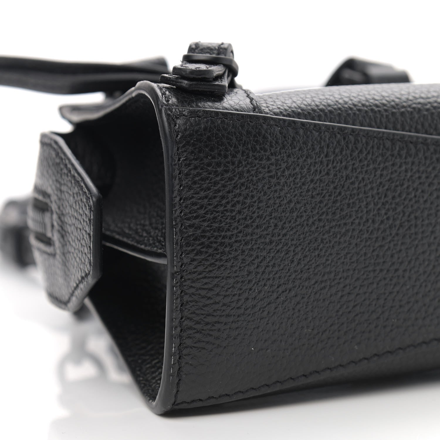 Balenciaga Grained Calfskin Neo Classic Black Hardware Nano City Crossbody Black 8 of 9