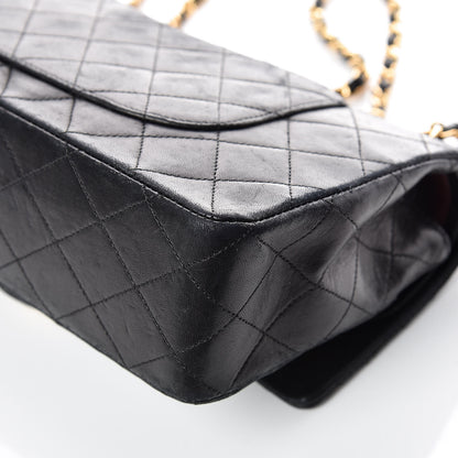 Chanel Lambskin Quilted Medium Double Flap Black 15 of 19