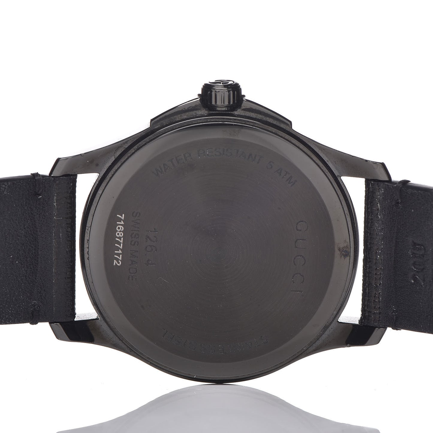 PVD Stainless Steel Canvas 38mm G-Timeless GucciGhost Quartz Watch Black