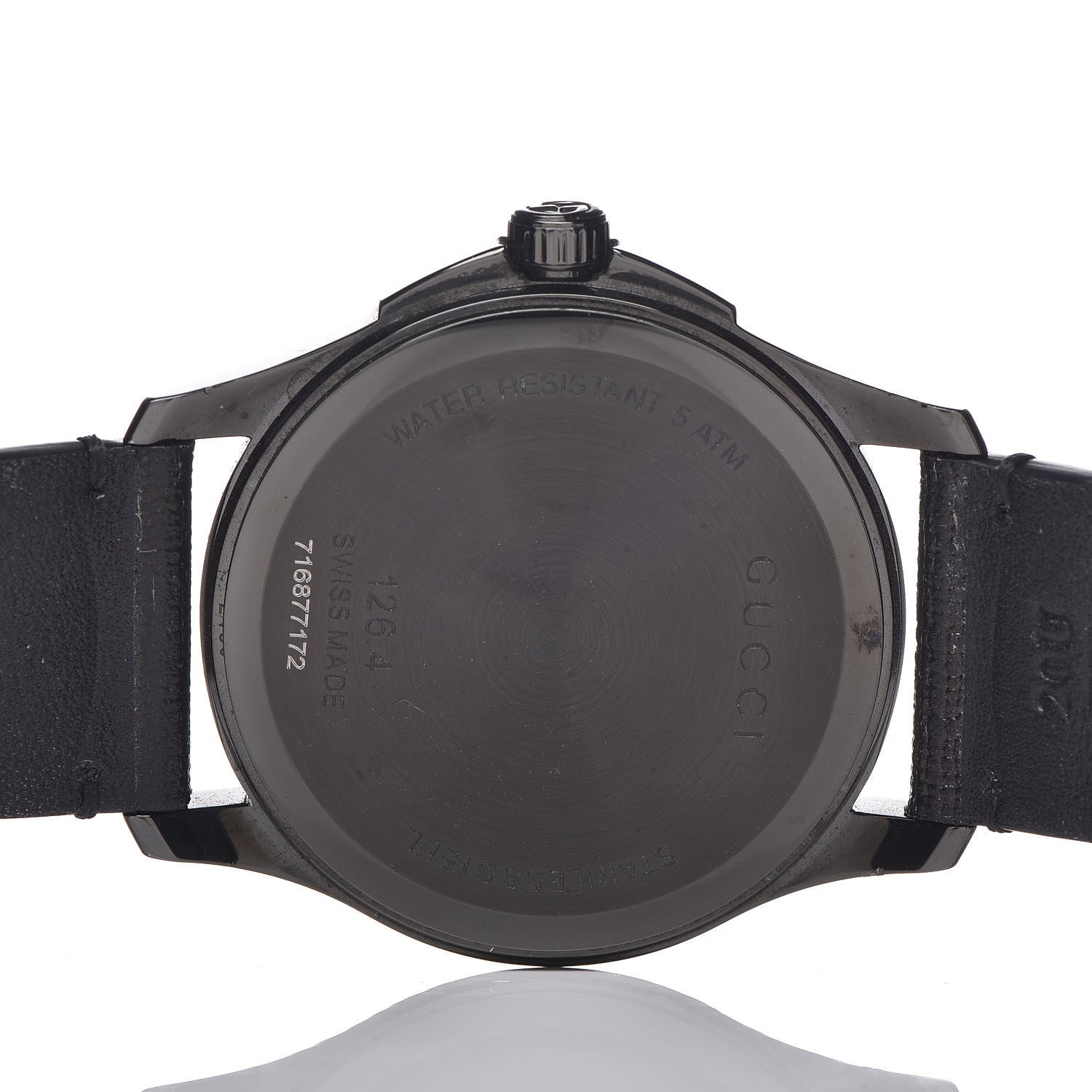 Gucci PVD Stainless Steel Canvas 38mm G-Timeless GucciGhost Quartz Watch Black 5 of 7