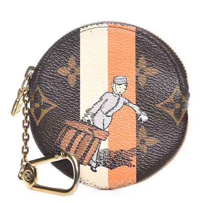 Louis Vuitton Monogram Groom Round Coin Purse 1 of 9