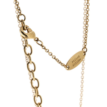 Louis Vuitton Enamel LV Iconic Necklace Gold Pink 4 of 7