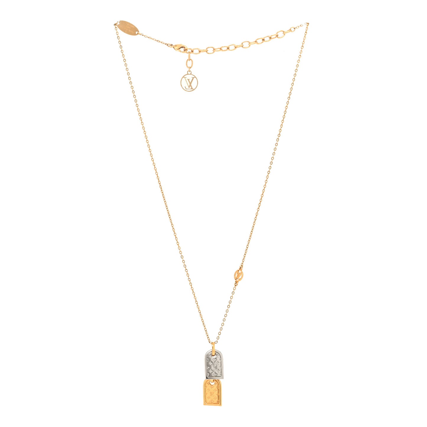 Nanogram Name Tag Necklace Gold