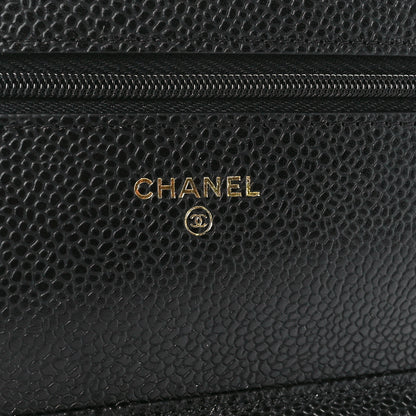 Chanel Caviar Quilted Wallet on Chain WOC Black 6 of 12