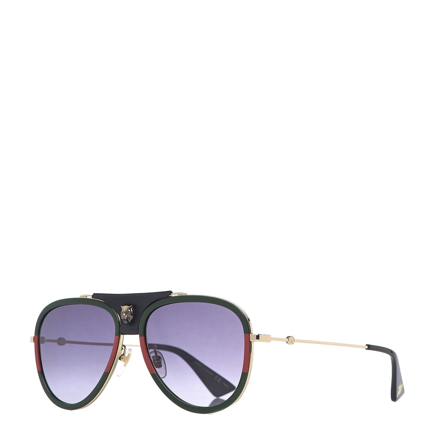Web Aviator Sunglasses GG0062S Green Red