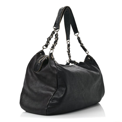 Chanel Lambskin Large Edgy Hobo Black 3 of 14
