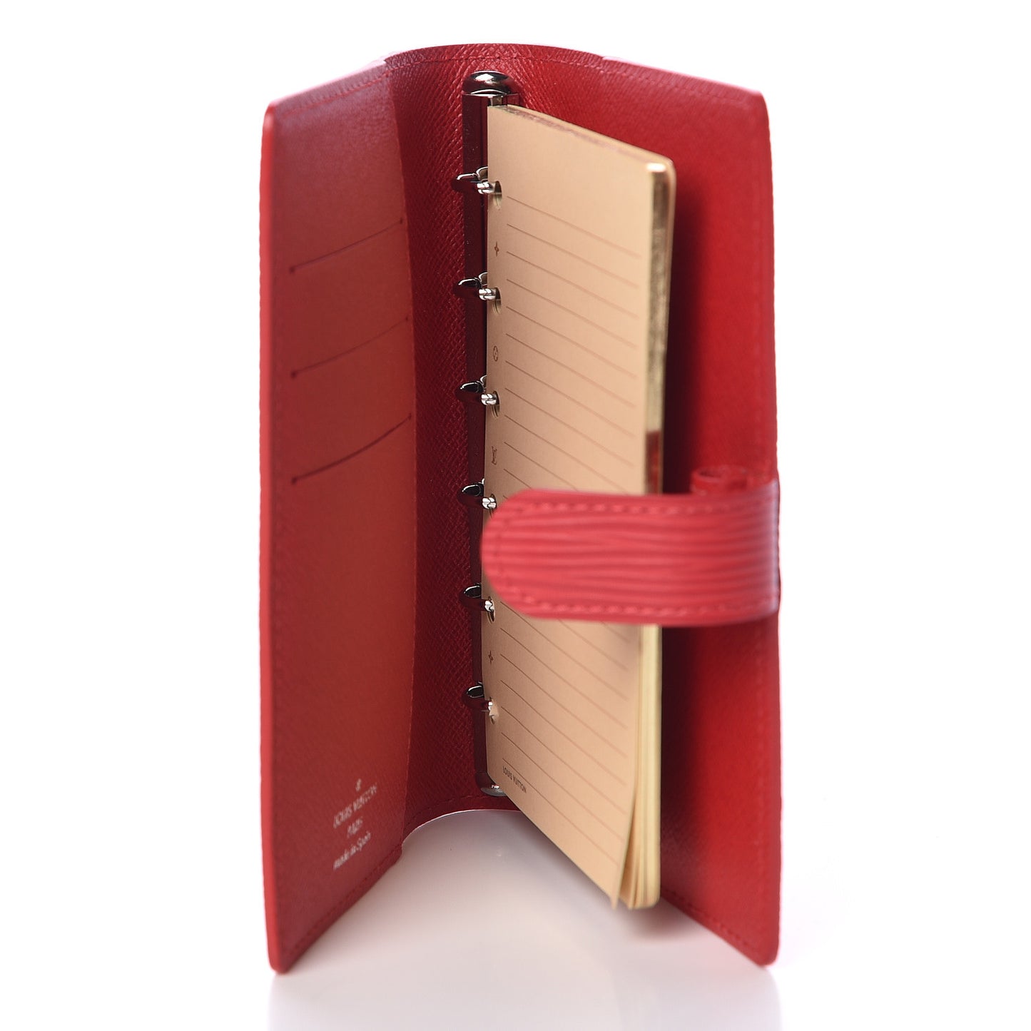 Epi Small Ring Agenda Cover Rouge