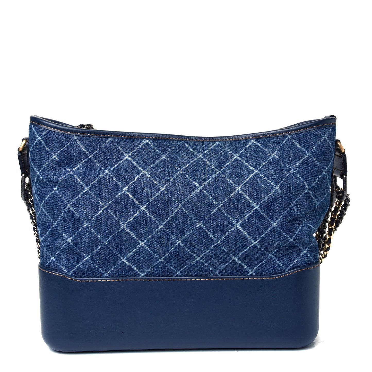 Denim Calfskin Medium Gabrielle Hobo Blue