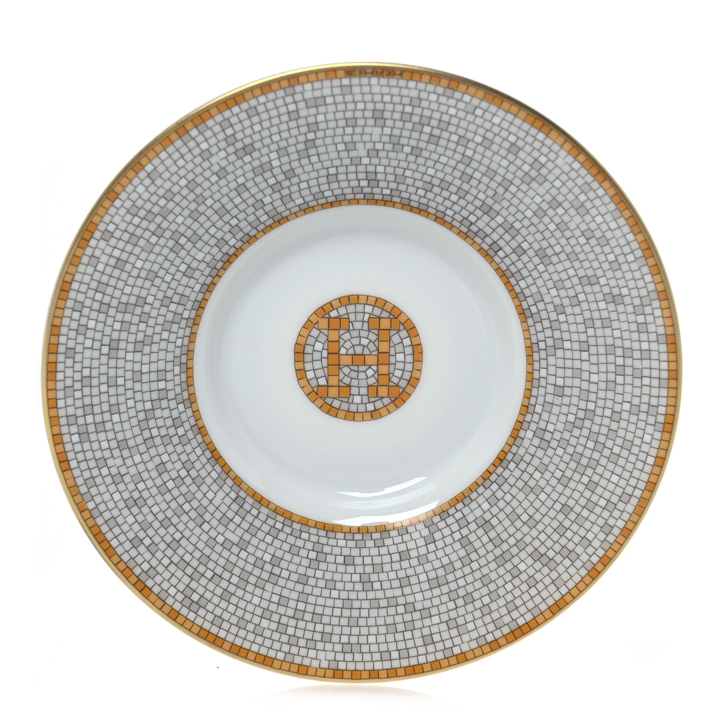 Porcelain Mosaique Au 24 Gold Coffee Cup and Saucer