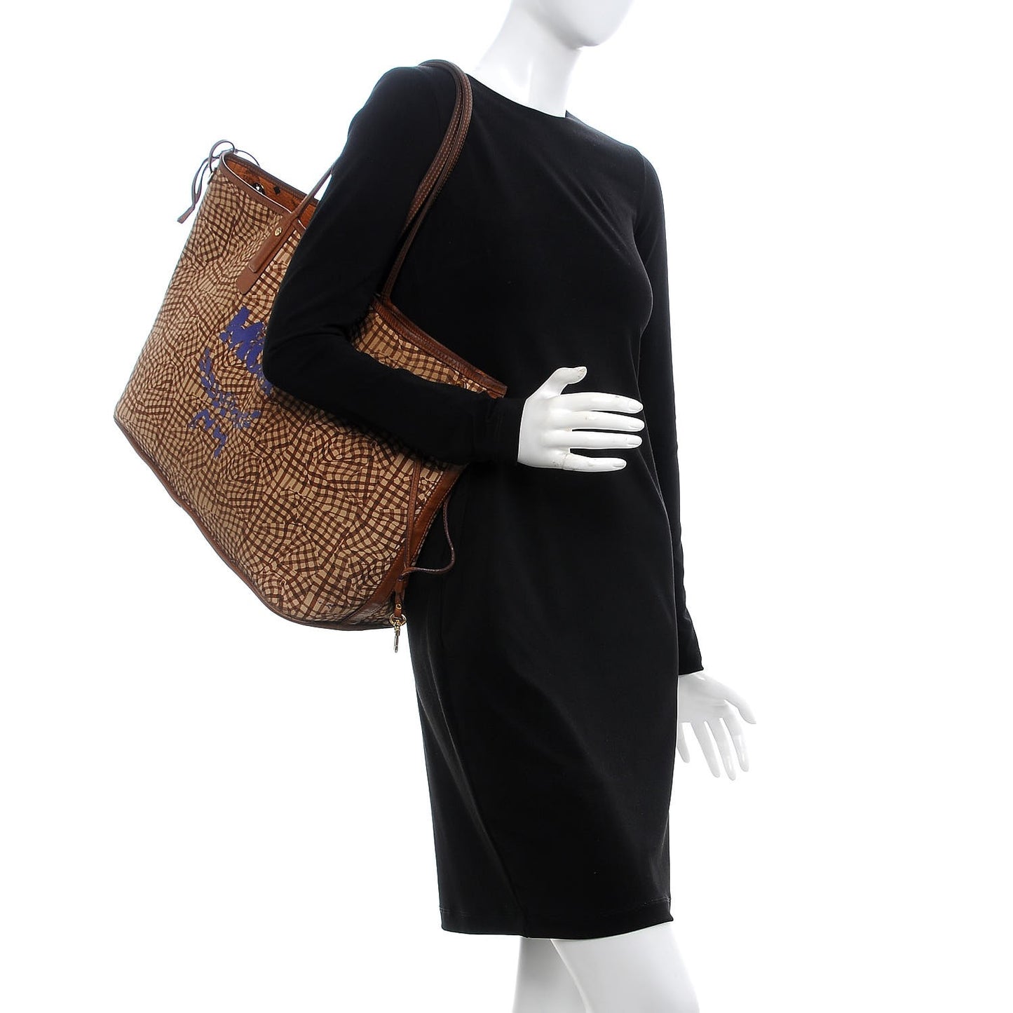 Visetos Liz Reversible Shopper Tote Cognac