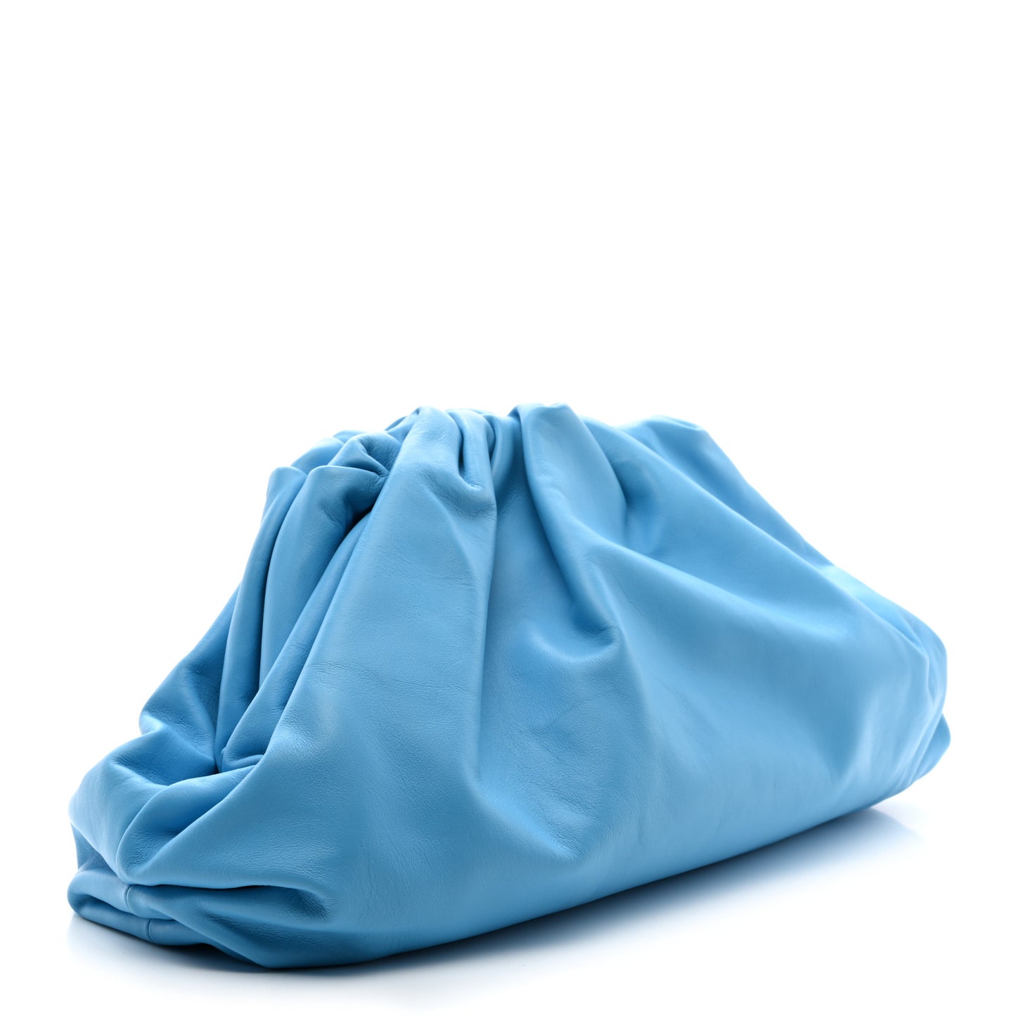 Smooth Butter Calf The Pouch Oversized Clutch Sky Blue