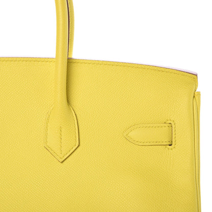 Hermes Epsom Birkin 35 Lime 20 of 35