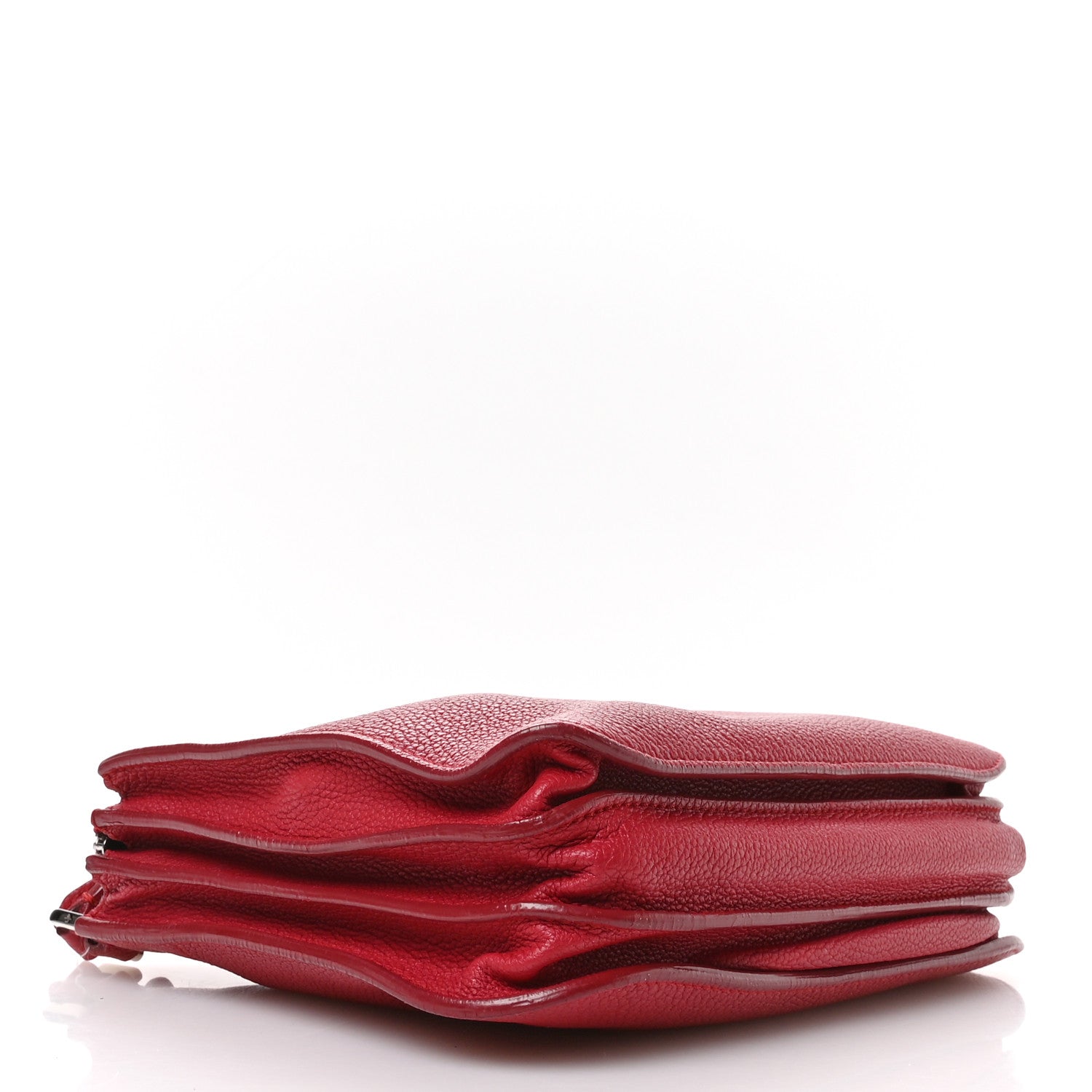 Loro Piana Grained Calfskin Milky Way Shoulder Bag Red 1784281
