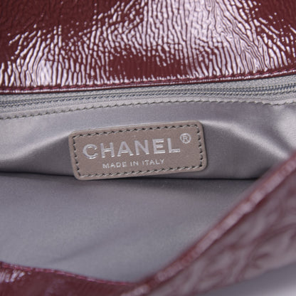 Chanel Vinyl Rock In Moscow Single Flap Dark Red 6 of 10