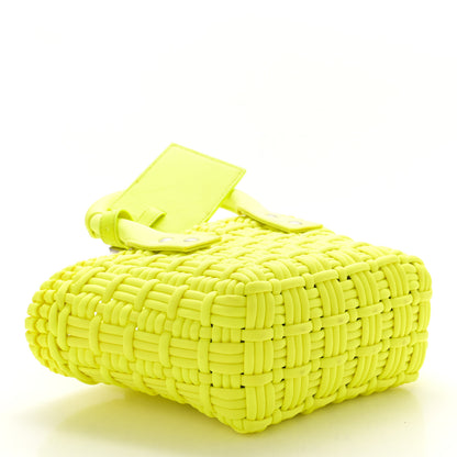 Balenciaga Faux Calfskin XXS Bistro Basket Fluo Yellow 4 of 14