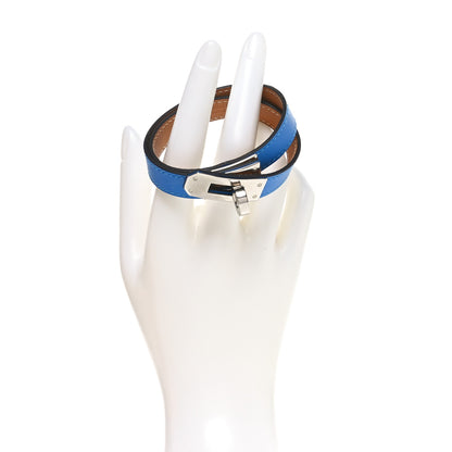 Hermes Swift Kelly Double Tour Bracelet M Bleu Electrique 2 of 7