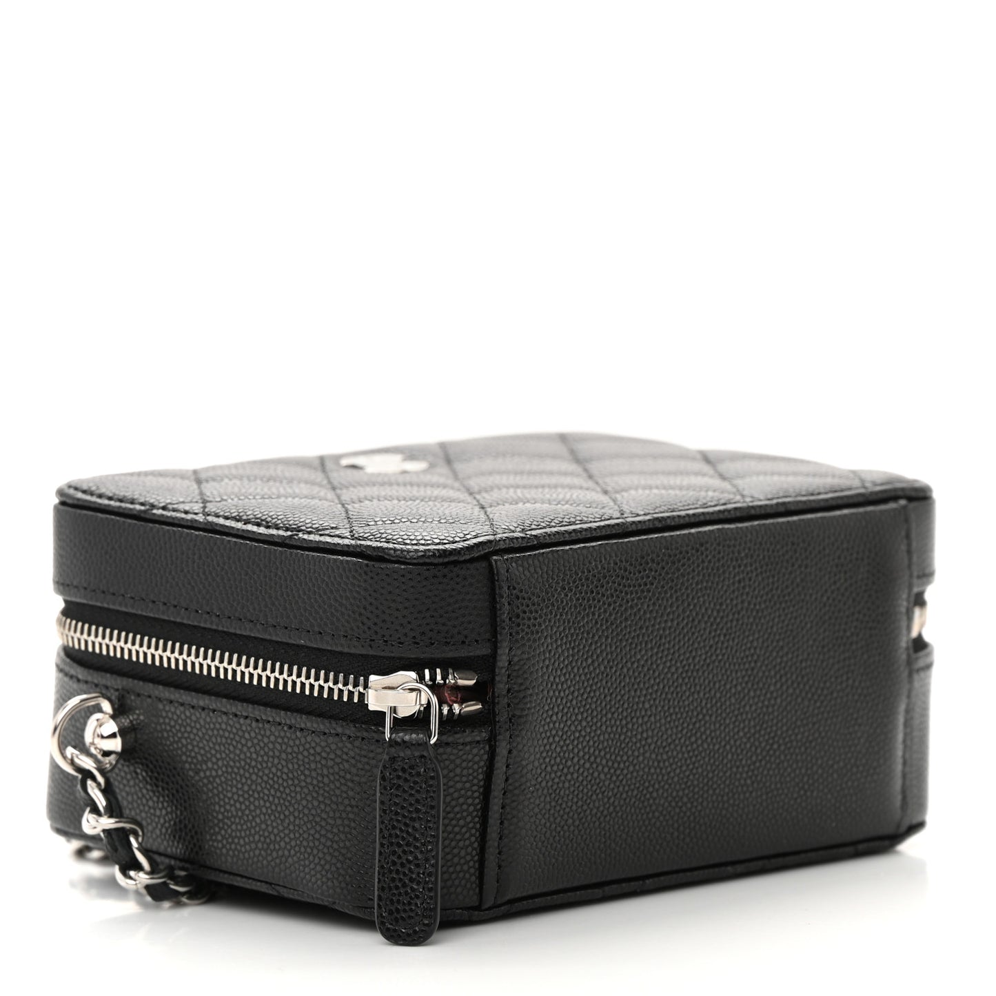 Caviar Quilted Camera Bag Black