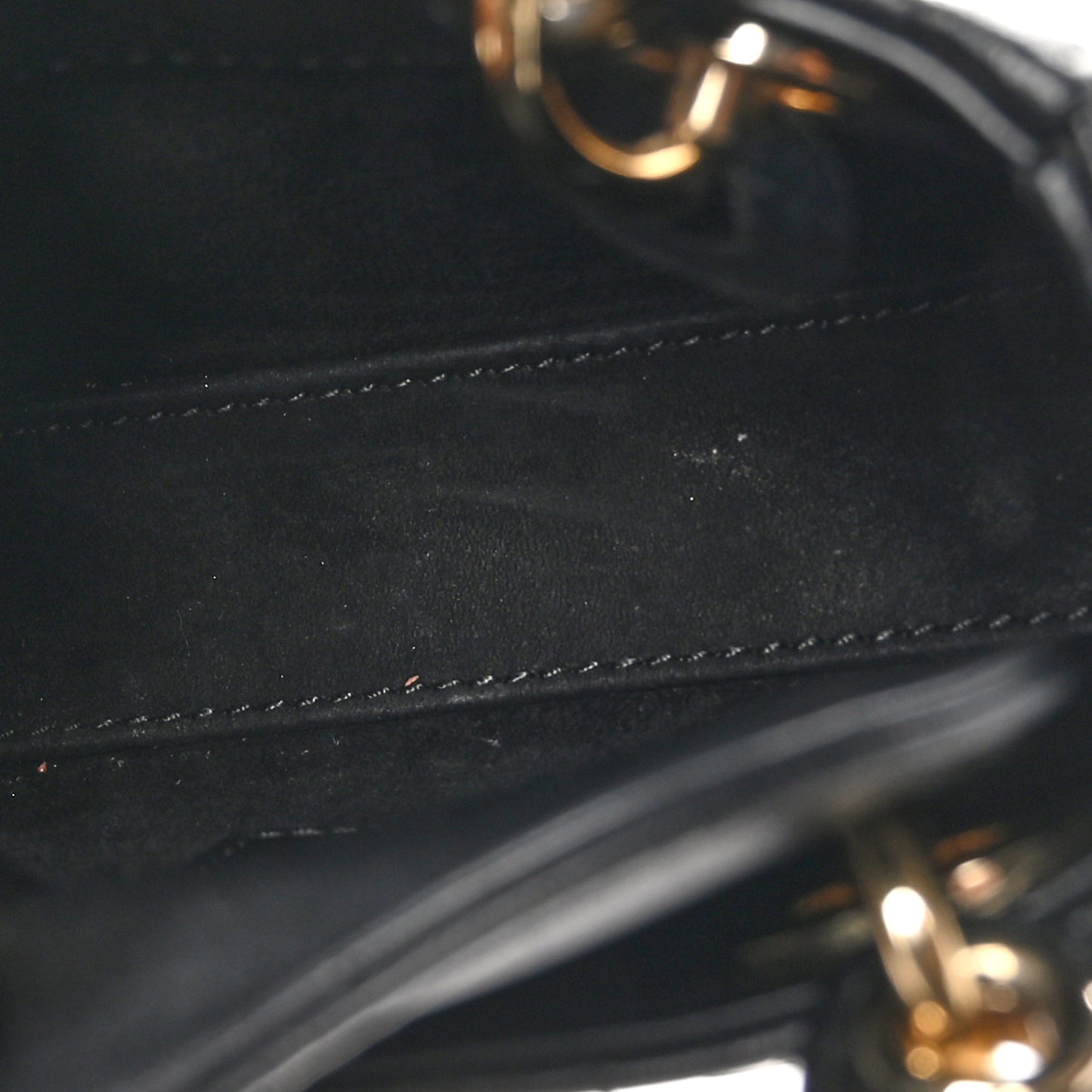 Lambskin Cannage Micro Lady Dior Black