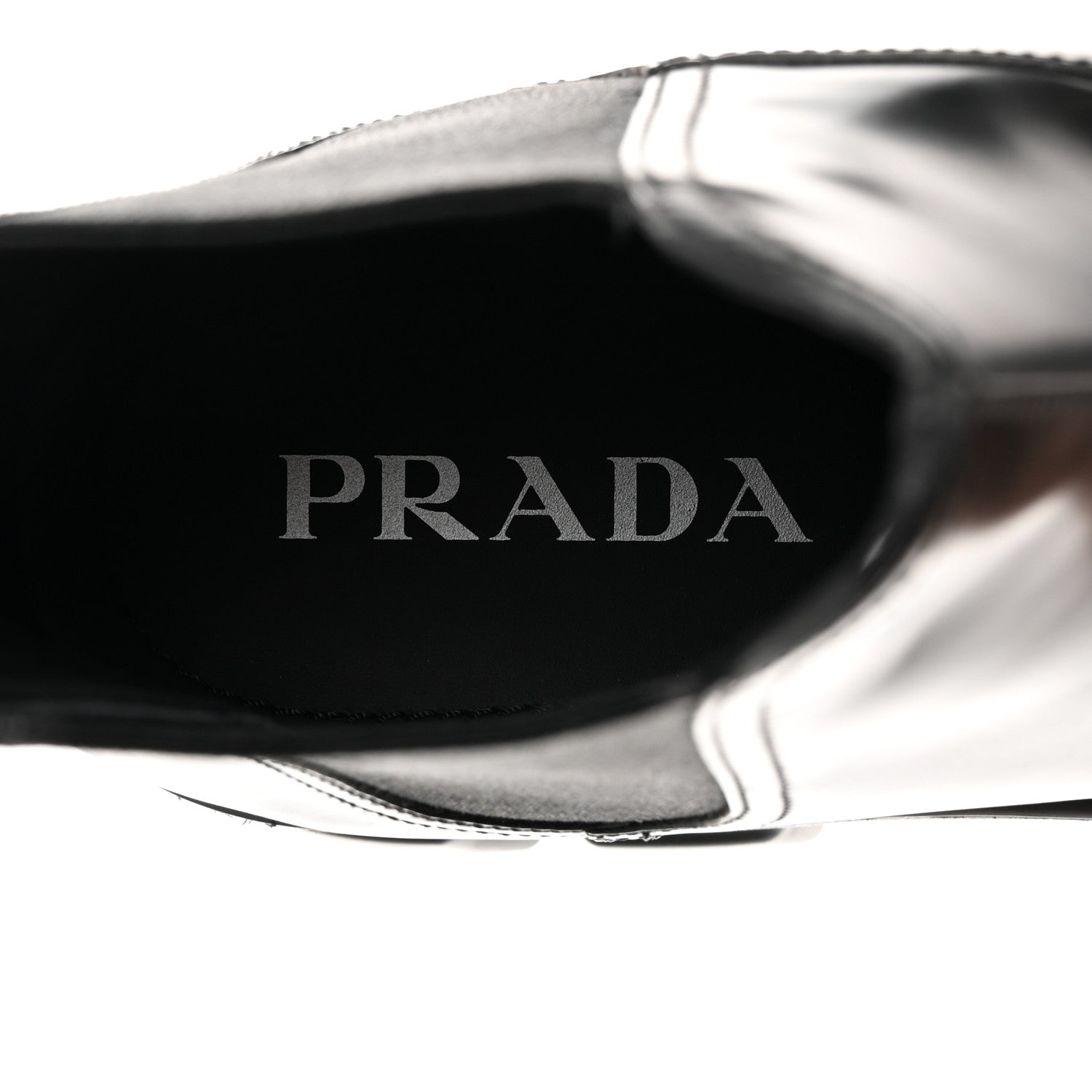 Prada Spazzolato Rois Monolith Chelsea 55mm Ankle Boots 40.5 Black 7 of 9