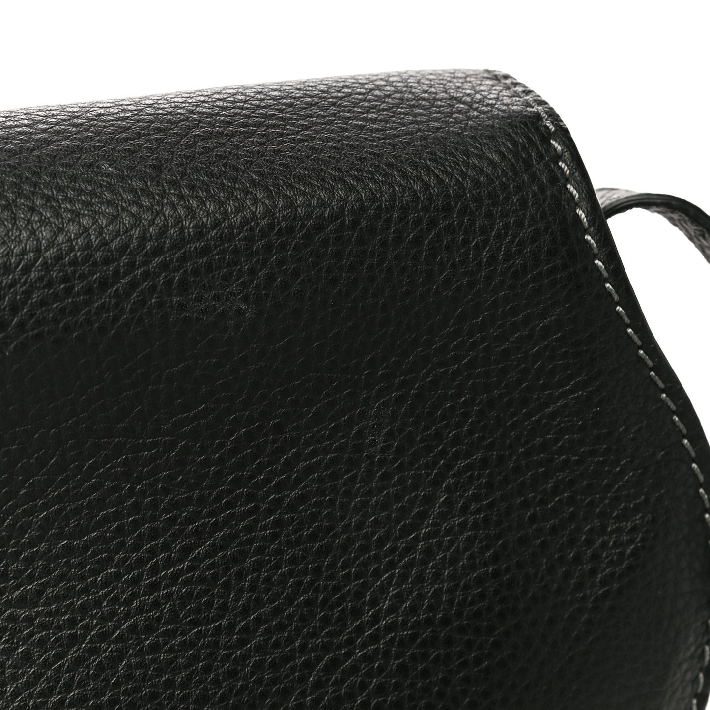 Calfskin Mini Marcie Round Crossbody Bag Black