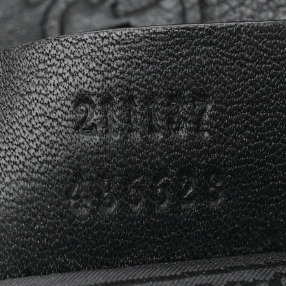 Gucci Guccissima Medium Zippered Shopping Tote Black 7 of 12