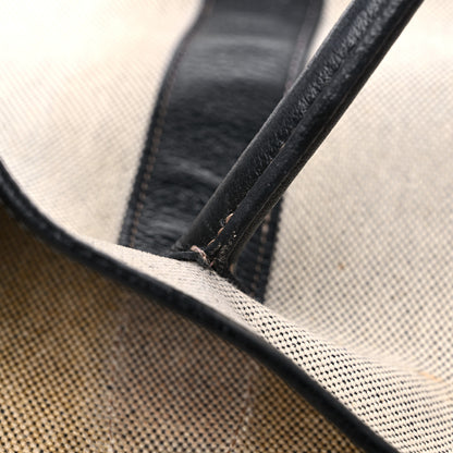 Hermes Toile Buffle Skipper Garden Party 36 MM Tote Black 17 of 18