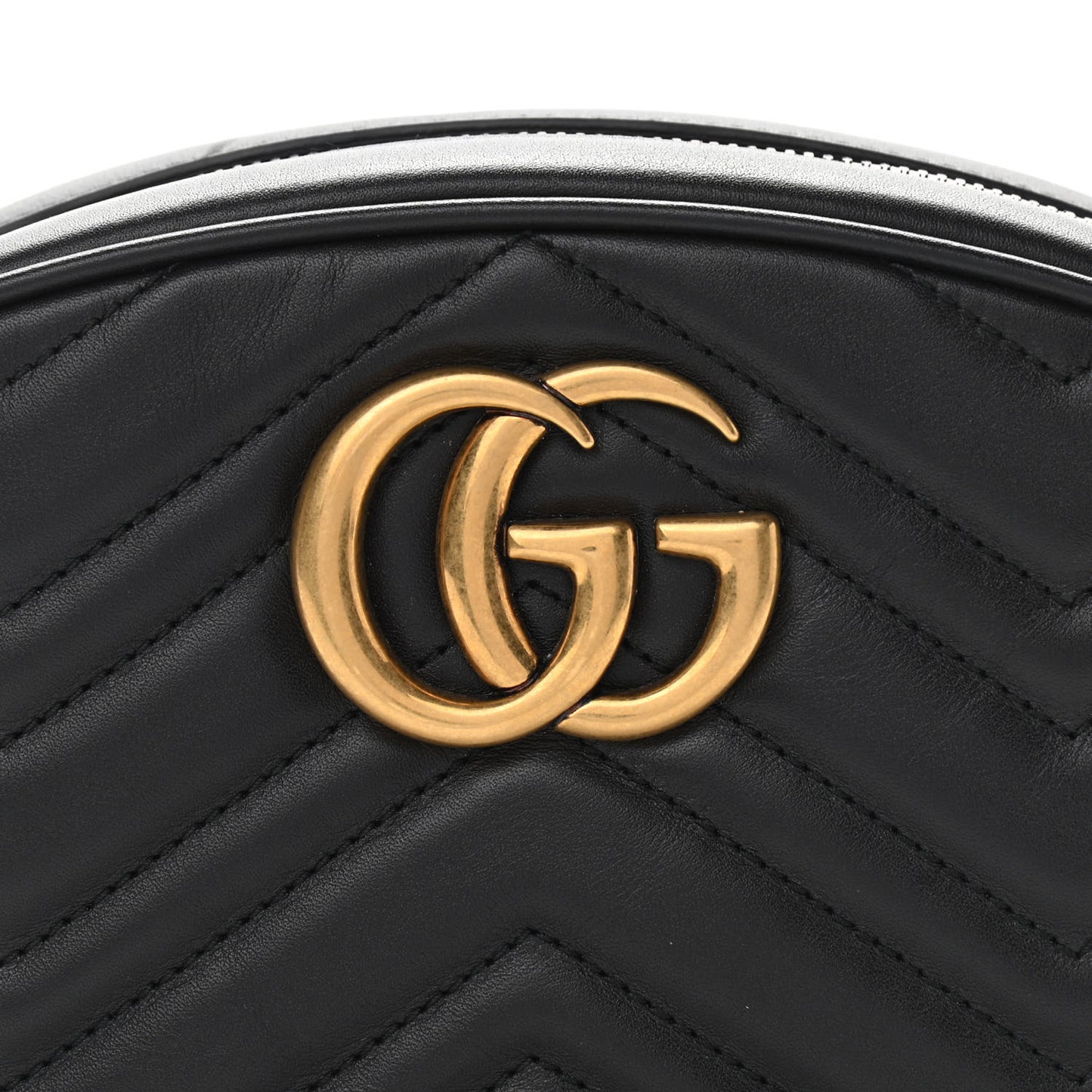 Calfskin Matelasse GG Marmont Belt Bag 85 34 Black
