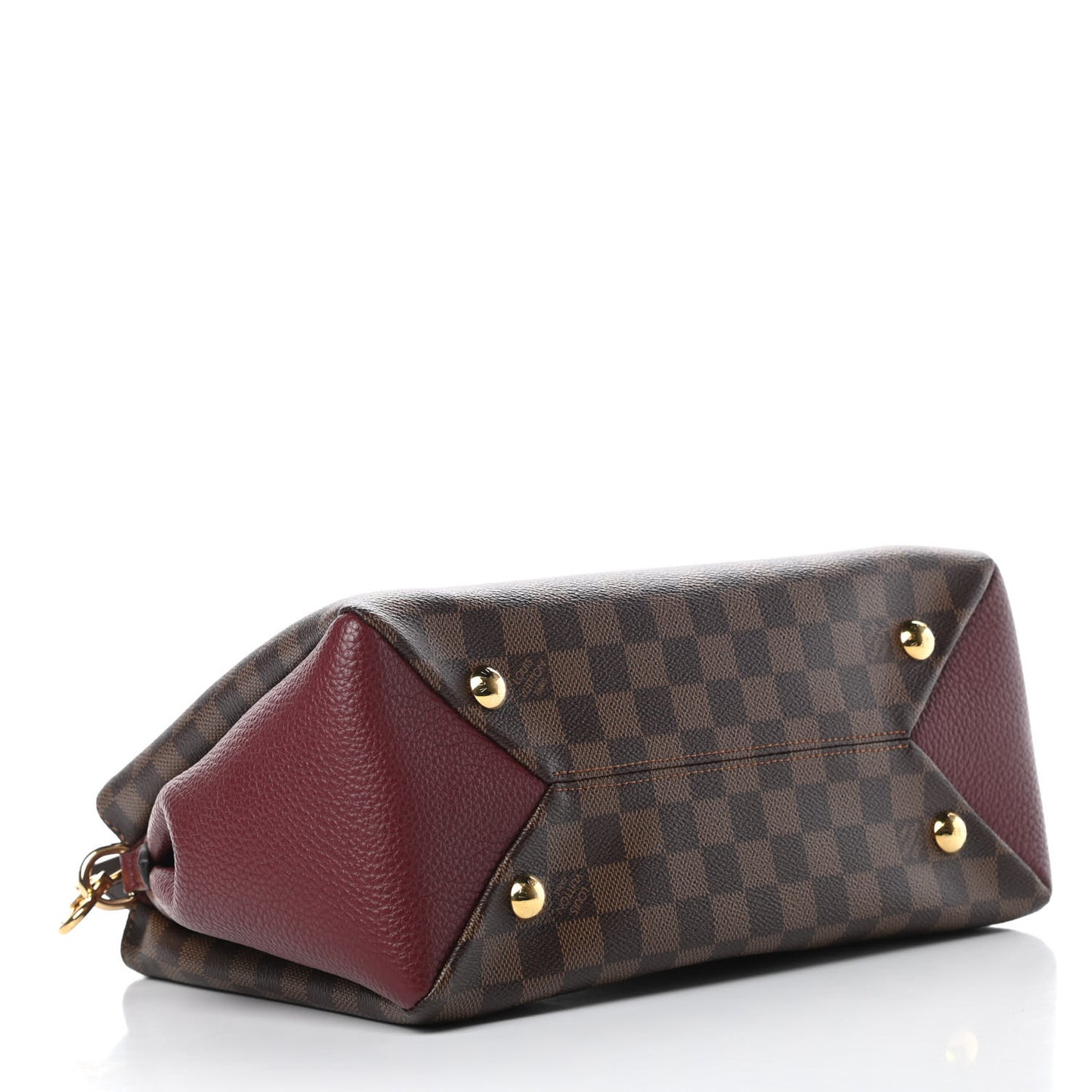 Damier Ebene Cuir Taurillon Brittany Bordeaux