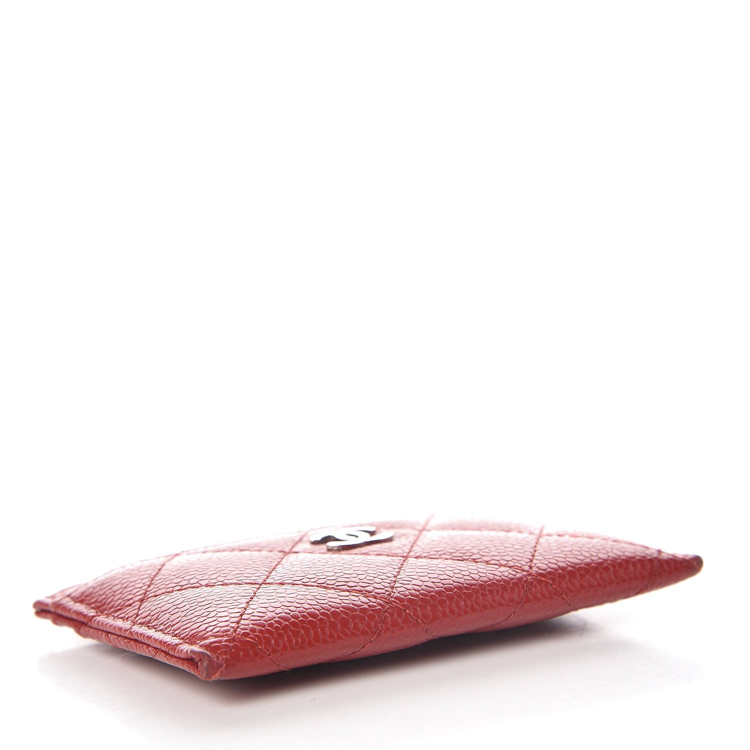 Chanel Caviar Quilted Card Holder Red 4 of 12