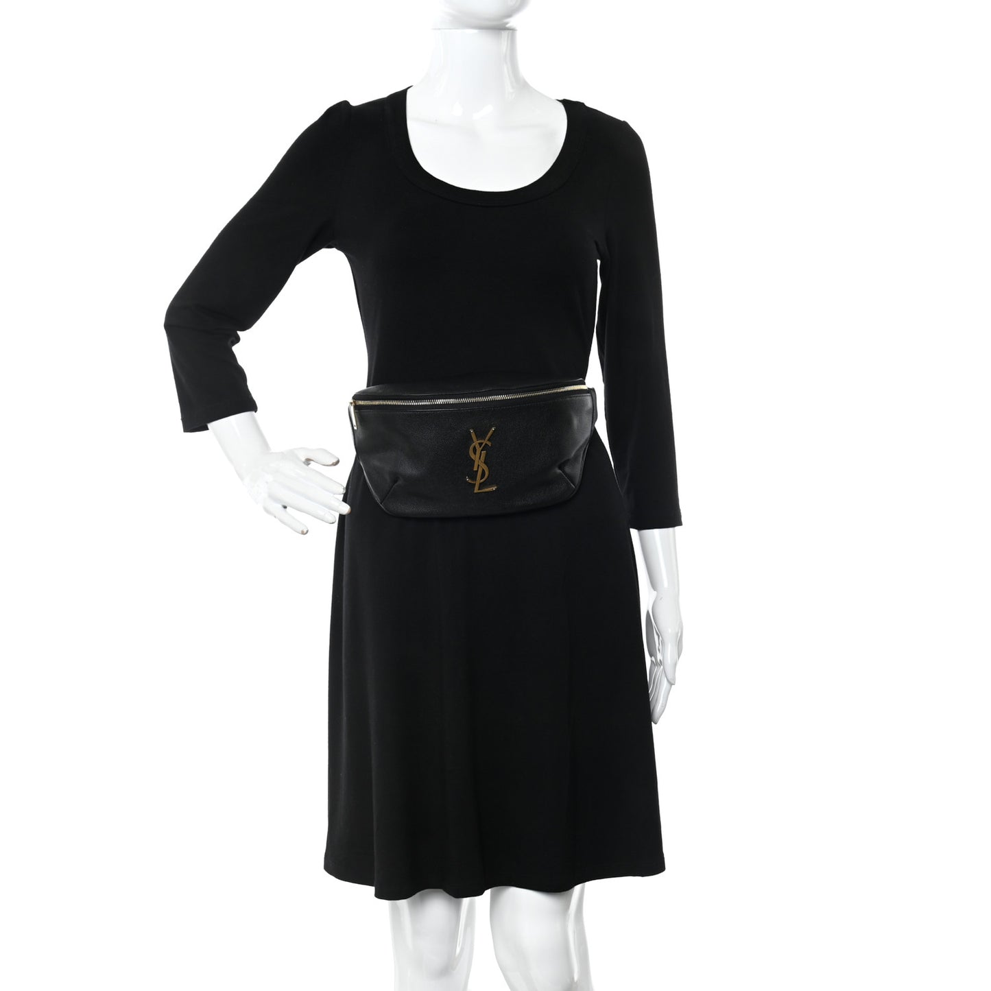 Grain De Poudre Monogram Belt Bag Black