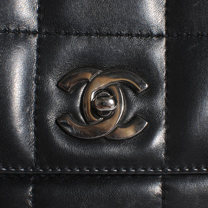 Chanel Chocolate Bar Quilted Lambskin 5 Chain Flap Black 5 of 10
