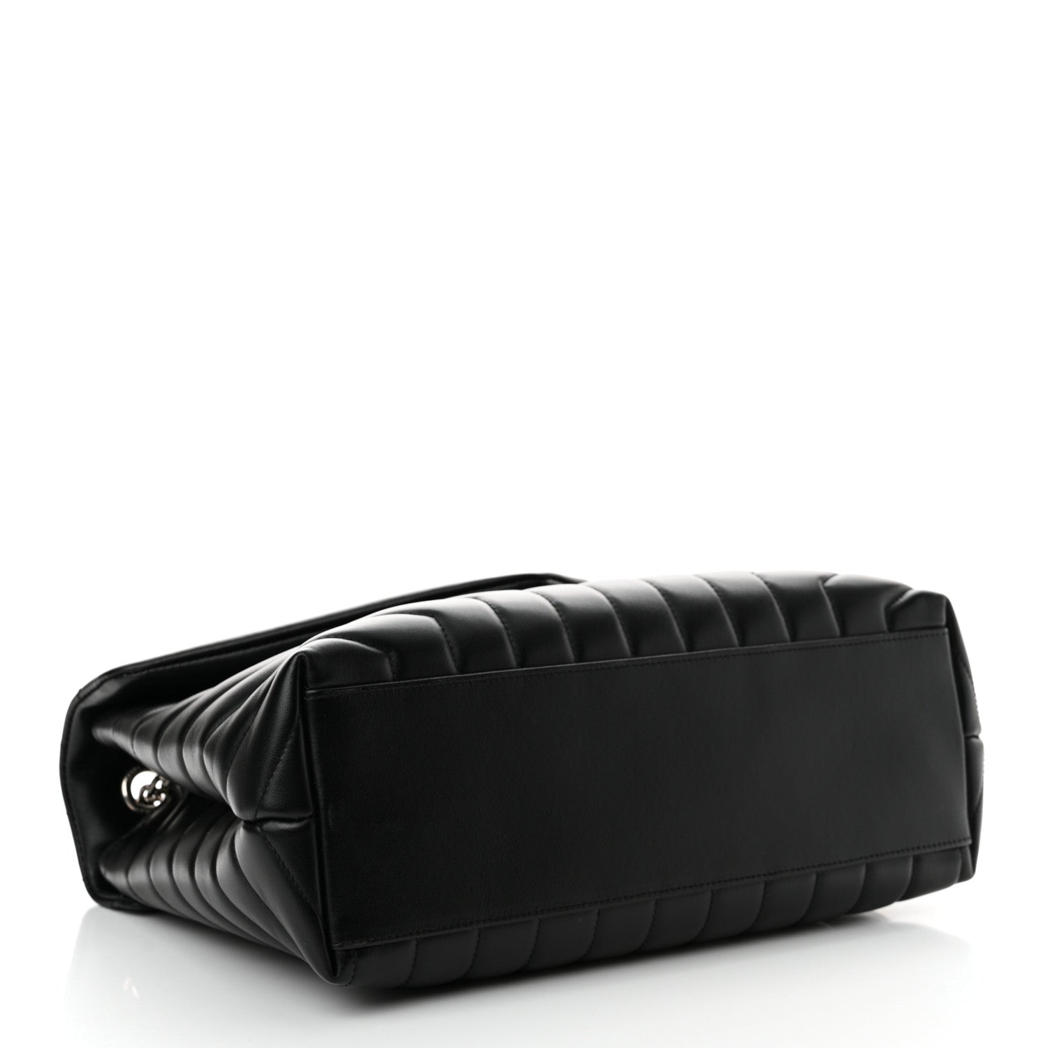 Saint Laurent Calfskin Y Quilted Monogram Medium Loulou Chain Satchel Black 4 of 14