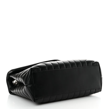 Saint Laurent Calfskin Y Quilted Monogram Medium Loulou Chain Satchel Black 4 of 14