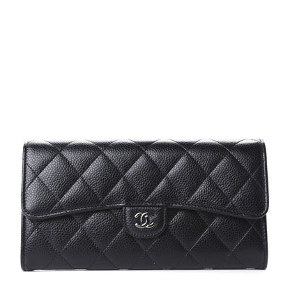 Chanel Caviar Quilted Large Flap Wallet Black 1 of 12