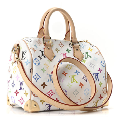 Louis Vuitton LV X TM Monogram Multicolor Speedy Bandouliere 25 White 3 of 10