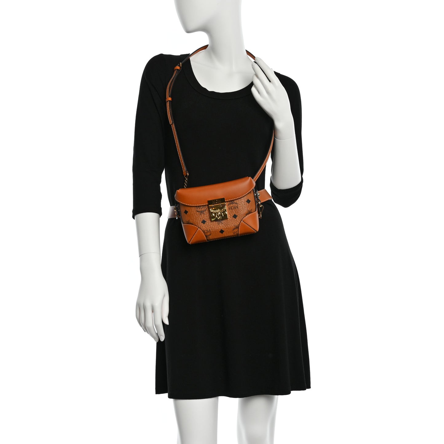 Visetos Soft Berlin Convertible Belt Bag Cognac
