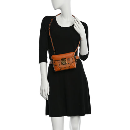 MCM Visetos Soft Berlin Convertible Belt Bag Cognac 3 of 8