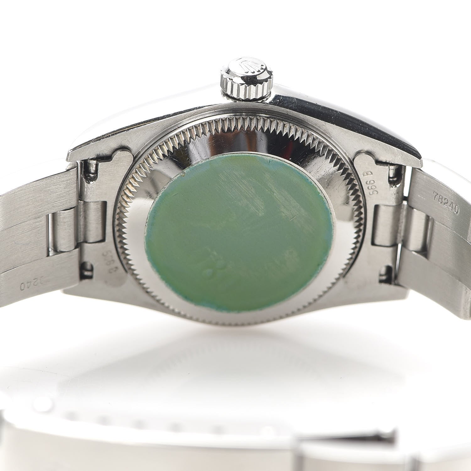 Rolex Stainless Steel 24mm Oyster Perpetual Watch Black 76080 5 of 7