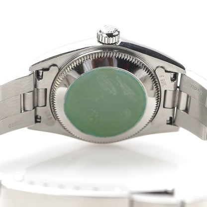 Rolex Stainless Steel 24mm Oyster Perpetual Watch Black 76080 5 of 7