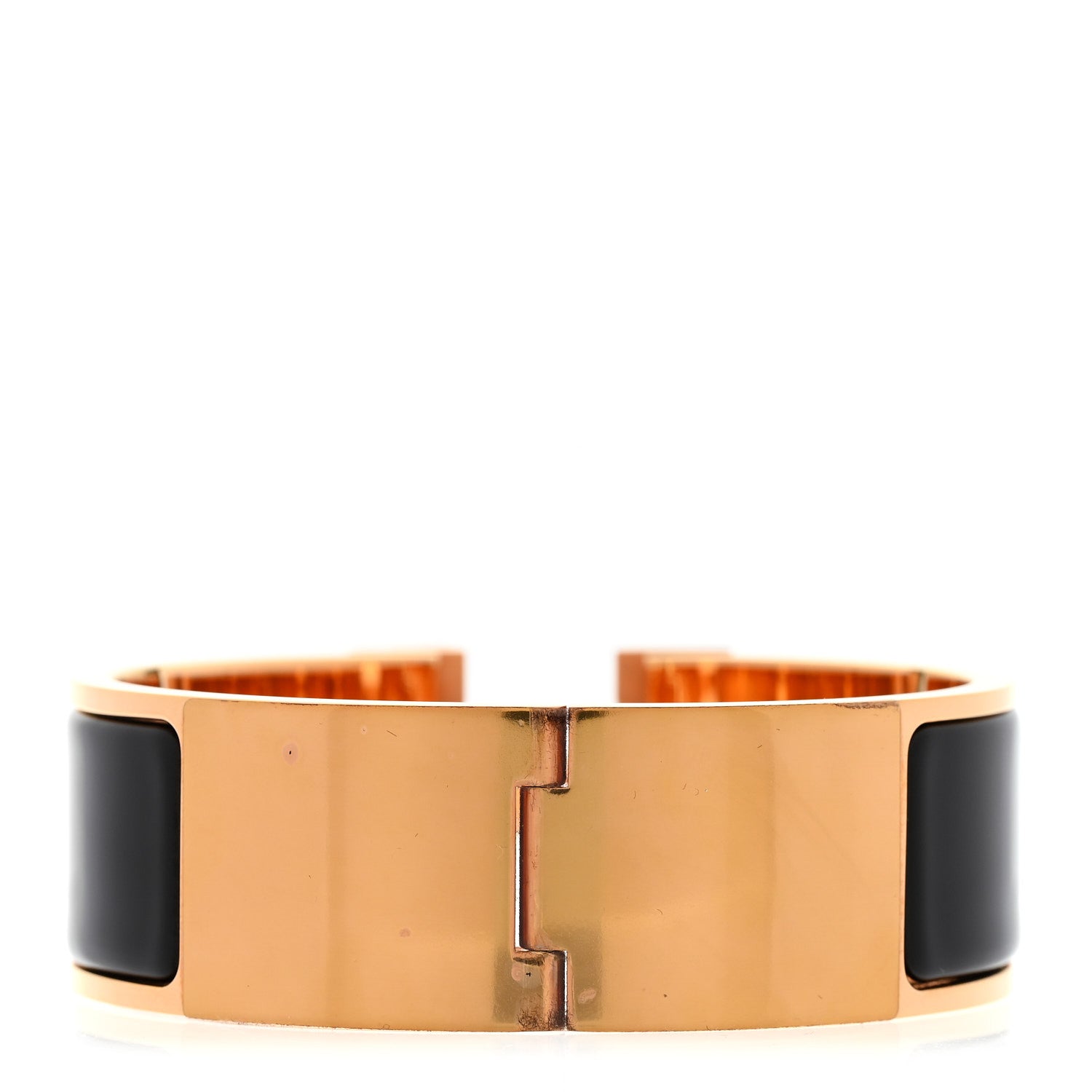 Hermes Enamel Wide Clic Clac H Bracelet PM Black 3 of 4