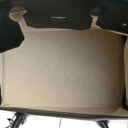 Hermes Hunter Criss Viking Evercolor HAC Birkin 40 Ecru Black 4 of 13