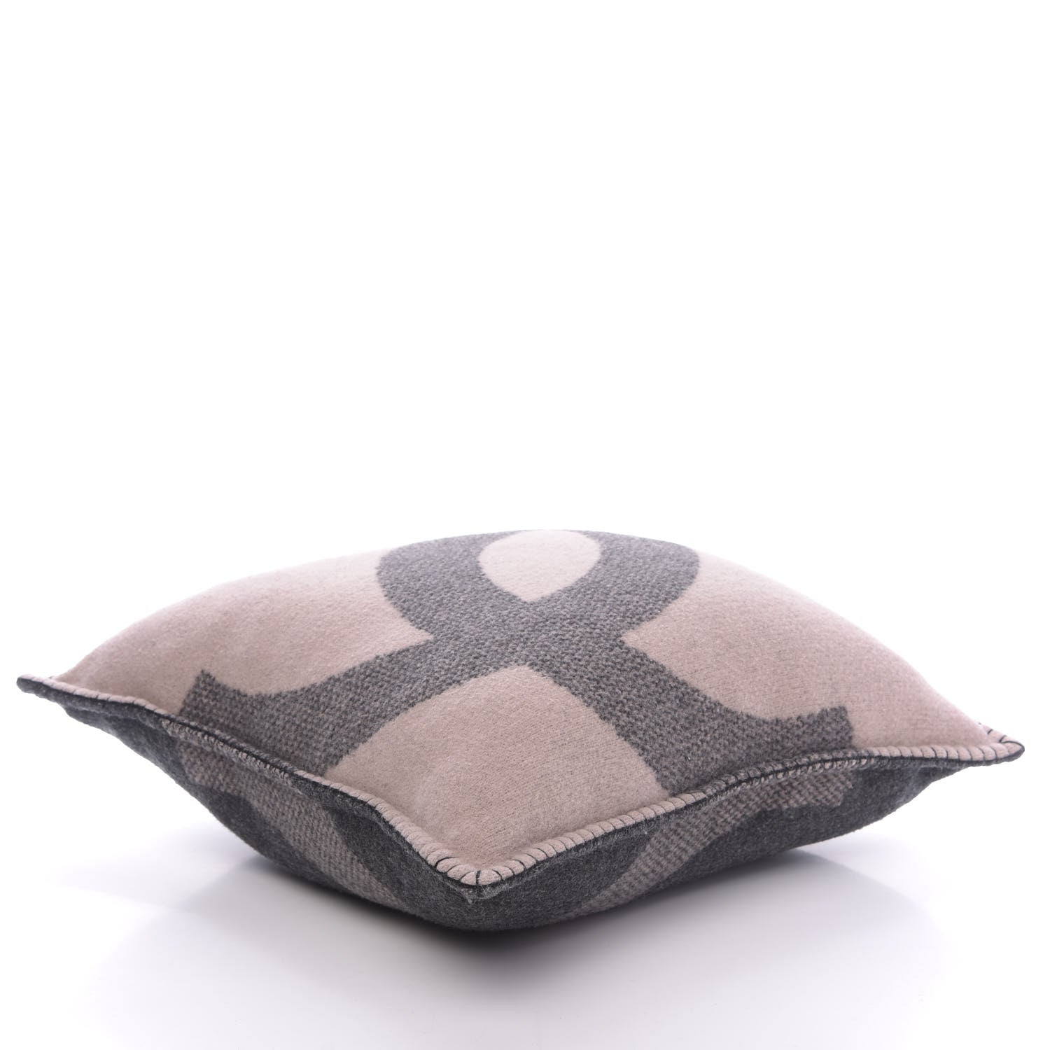 Chanel Merino Wool Cashmere CC Pillow Black Pink 4 of 8