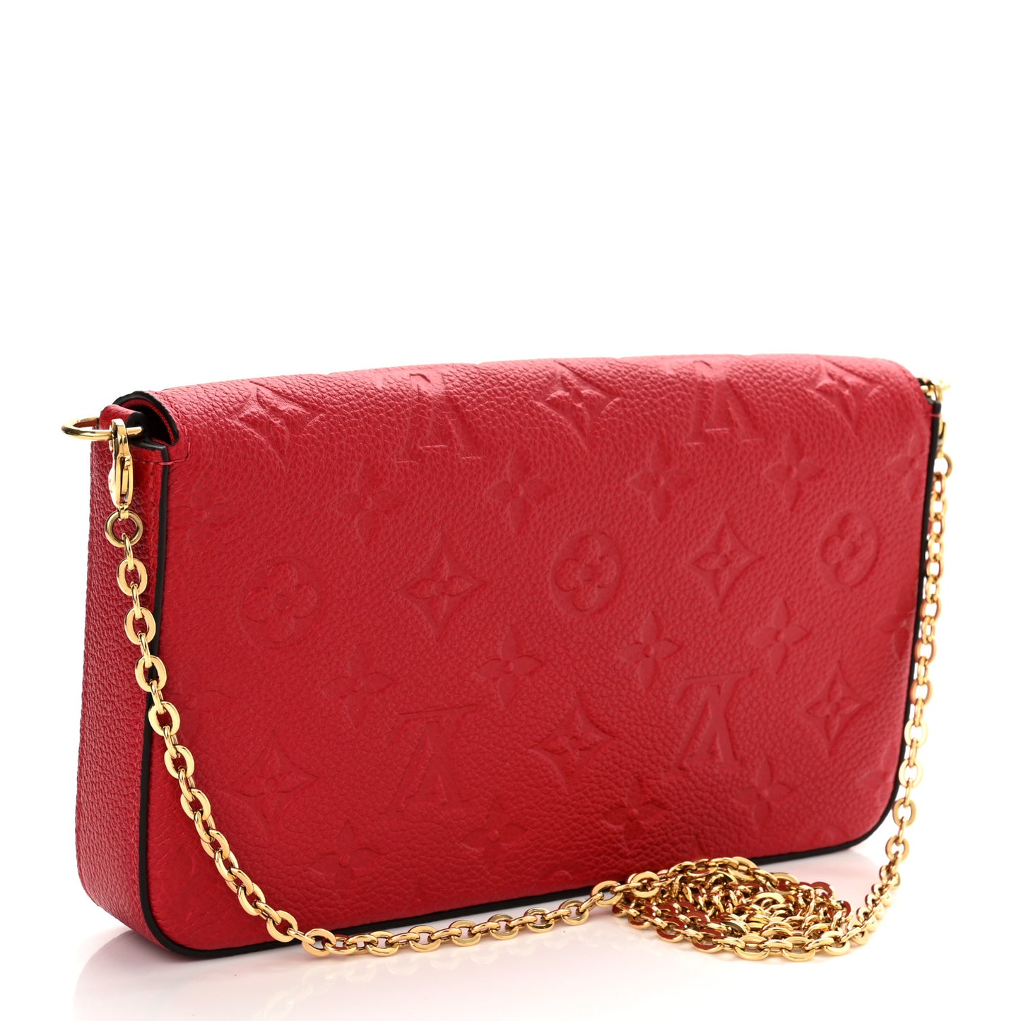 Empreinte Pochette Felicie Chain Wallet Scarlet