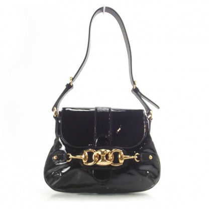 Gucci Patent Wave Flap Bag Black 1 of 9