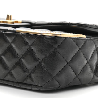 Chanel Calfskin Quilted Rock The Corner Flap Black 9 of 12