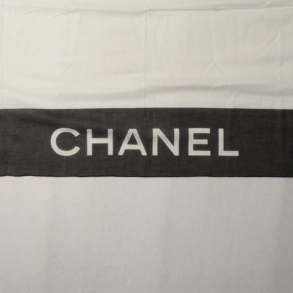 Chanel Cotton CC Scarf Black White 1 of 4