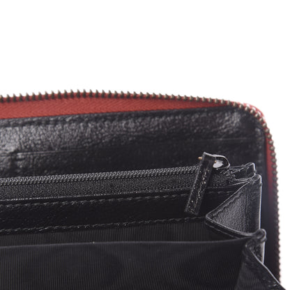 Gucci Azalea Calfskin Matelasse Diagonal Patchwork Torchon GG Marmont Zip Around Wallet Black Beige Romantic Cerise 7 of 7